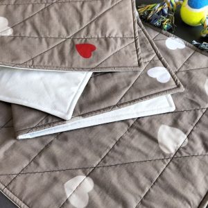 Пелюшка багаторазова для тварин Сердечка